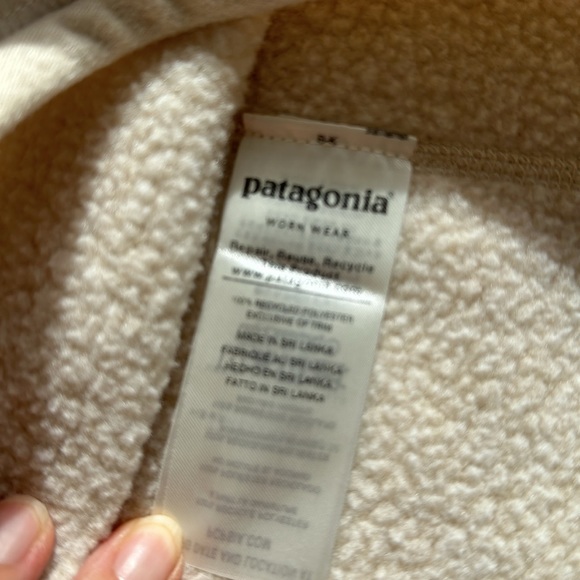 Patagonia fleece-lined off white free-lines sweat size:s - Picture 8 of 8
